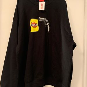 NELK Boys Full Send gun black crewneck